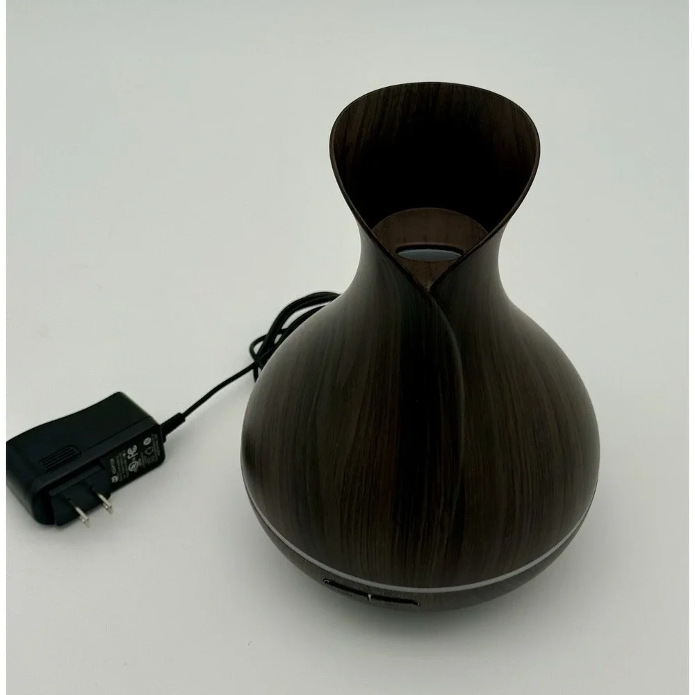 Ultrasonic Essential Oil Diffuser Aromatherapy Humidifier LED Timer Wood Grain